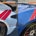 C8 Corvette Grand Sport Rear Heritage Hash Marks