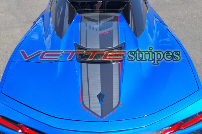 C8 Corvette HTC OEM alike rear jake stripes
