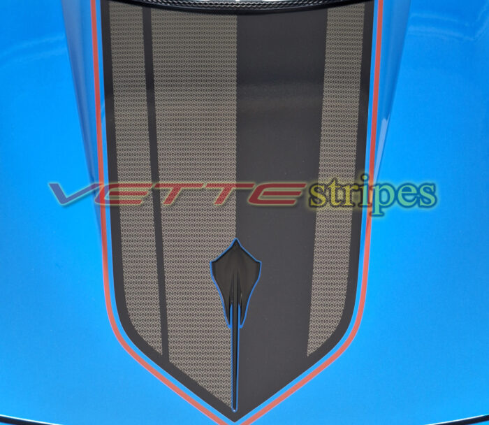 C8 Corvette HTC OEM alike rear jake stripes