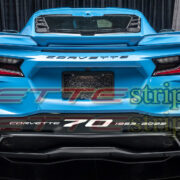 C8 Corvette Stingray 70 Anniversary logo rear bumper