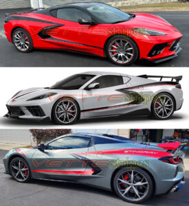 C8 Corvette Stingray Yenko alike side stripes 3