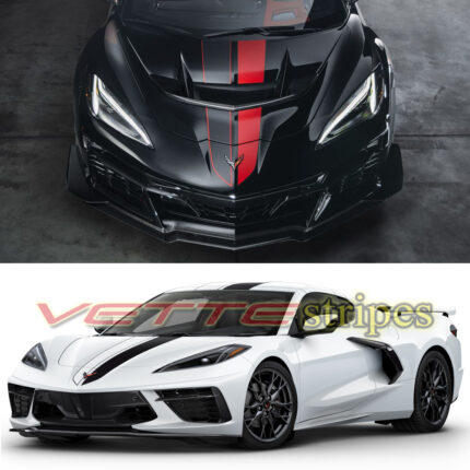 C8 Corvette Stingray Z06 Eray ZR1X full length dual racing stripes