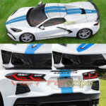 C8 Corvette full length dual racing ME3 stripes