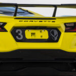 C8 Corvette rear plate blackout