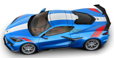 Riptide C8 Corvette Z06 with 3M 2080 HG gloss white grand sport stripes