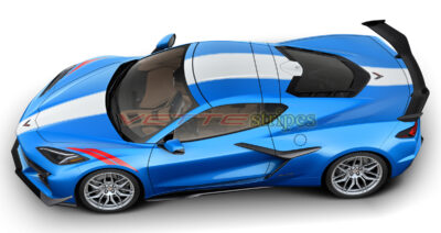 Riptide C8 Corvette Z06 with 3M 2080 HG gloss white grand sport stripes