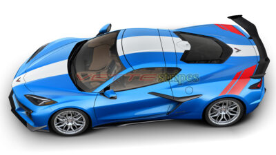 Riptide C8 Corvette Z06 with 3M 2080 HG gloss white grand sport stripes