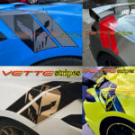 C8 Corvette C8R Stingray R rear hash stripe graphic