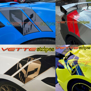 C8 Corvette C8R Stingray R rear hash stripe graphic