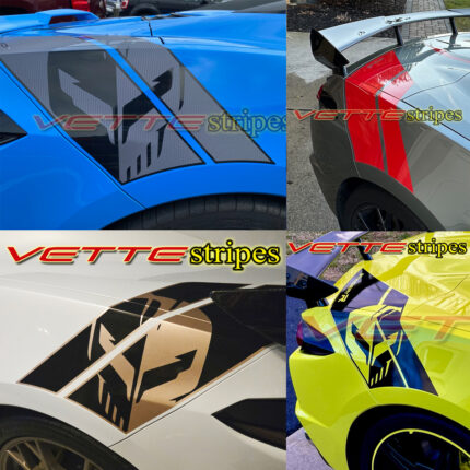C8 Corvette C8R Stingray R rear hash stripe graphic