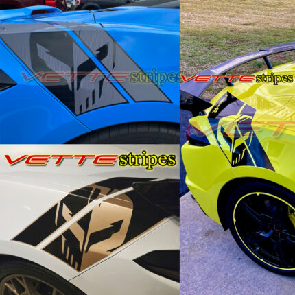 C8 Corvette C8R Stingray R rear hash stripe graphic