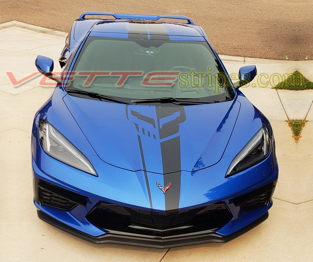 2020 2024 C8 Corvette Jake Full Length Dual Racing Stripes Fit