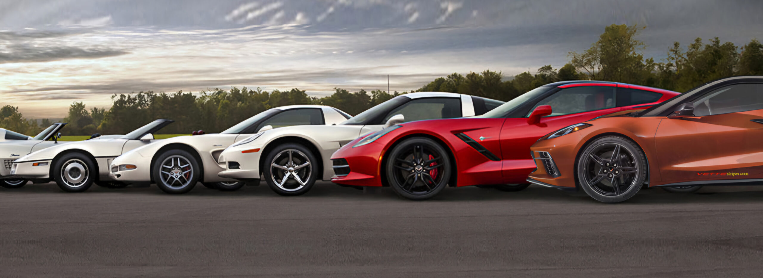 Corvette Racing stripes 5 generations