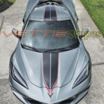Hypersonic Gray C8 Corvette with C8R stripes