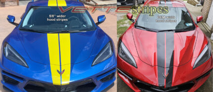 C8 Corvette full length dual racing stripes