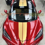 Red mist C8 Corvette HTC with satin gold metallic similar to natural interior ME2 stripes