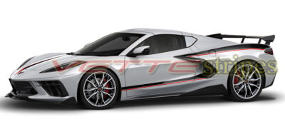 Silver C8 with Yeko alike carbon flash and edge red side stripes 3