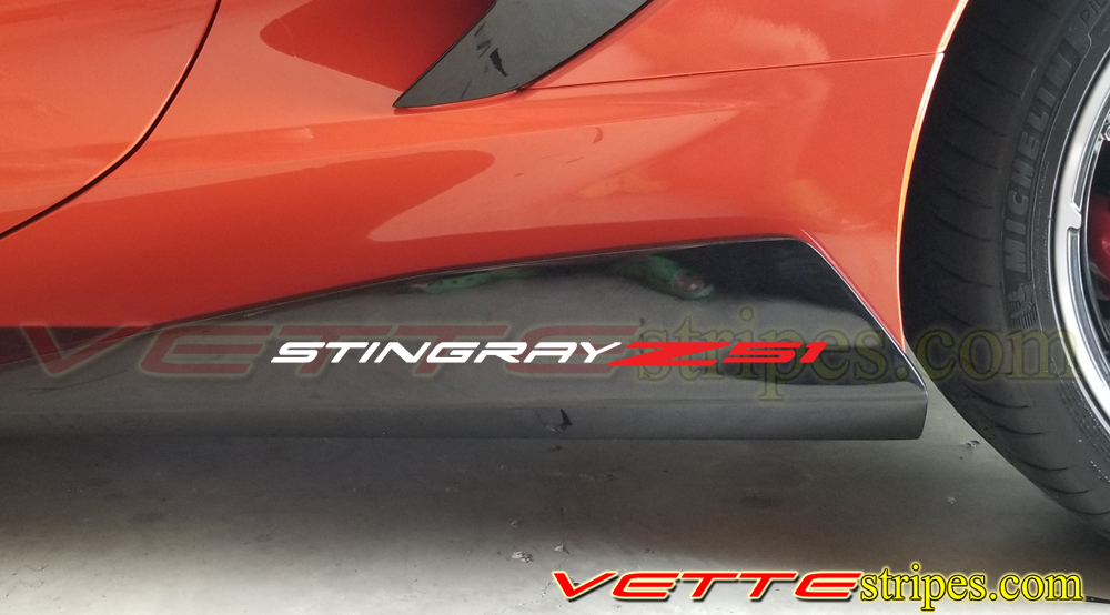 2020 - 2023 Corvette Z51 logo decal sticker - both sides - VetteStripes.com