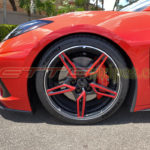C8 Corvette 5 open spoke wheel decals