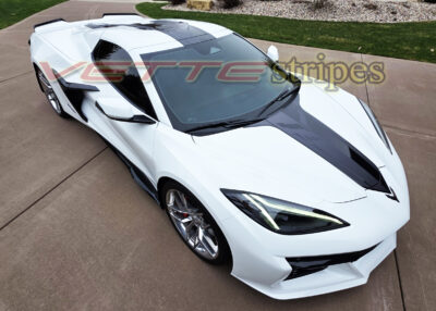 White C8 Corvette Z06 with full Jake C8R package
