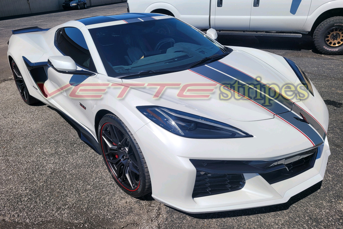 2023 2024 C8 Corvette Z06 Full Length Dual Racing Stripes 2