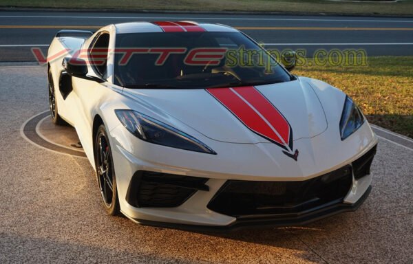 2020 - 2021 C8 Corvette Stingray C8.R Dual Racing stripes - All C8's ...